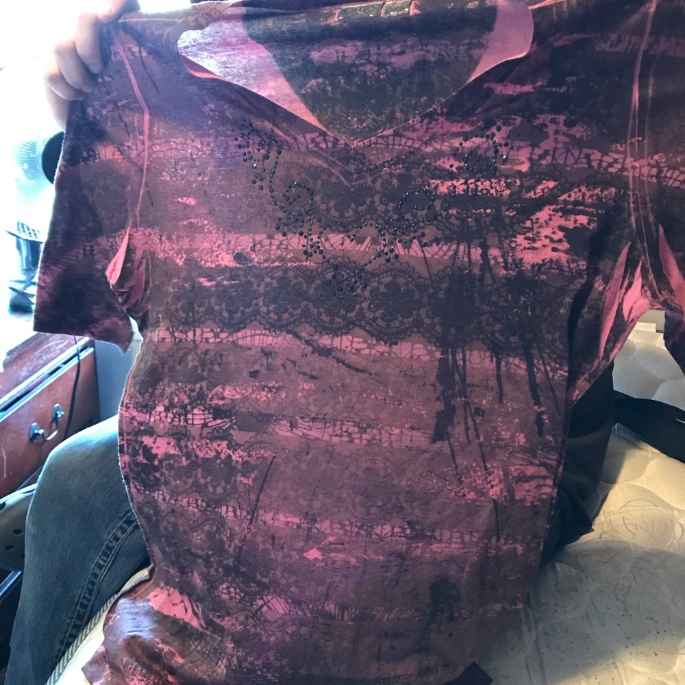 Pink and Black Cato’s Shirt